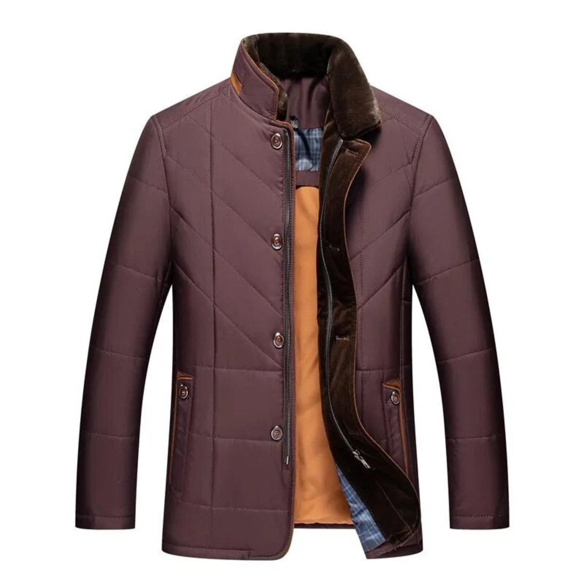 Alden | Giacca Invernale-Vest con Collo Alto