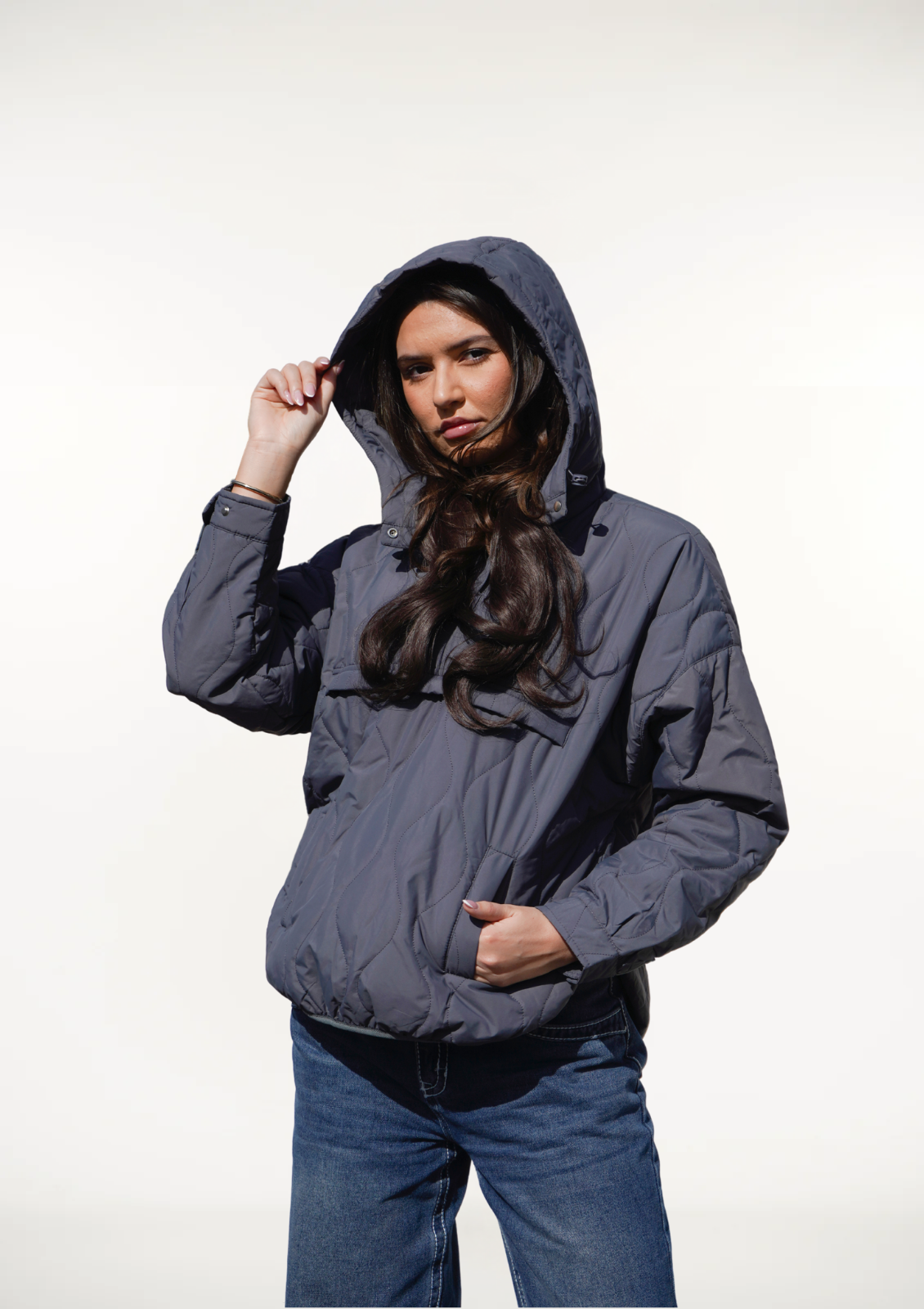 WILLOW | GIACCA A CAPPUCCIO QUILTED IMPERMEABILE