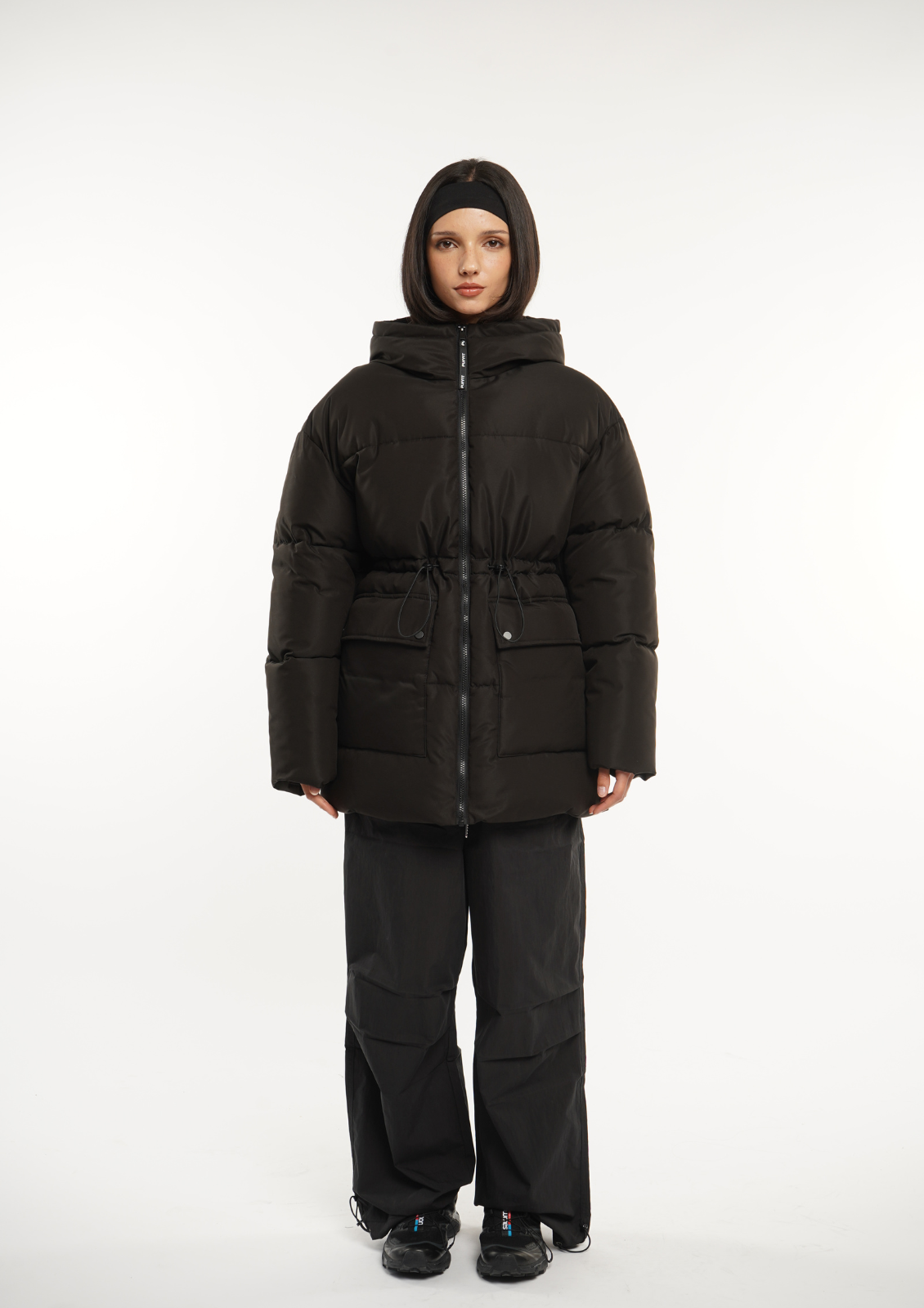 EVA | GIACCA PUFFER CON CAPPUCCIO IMPERMEABILE