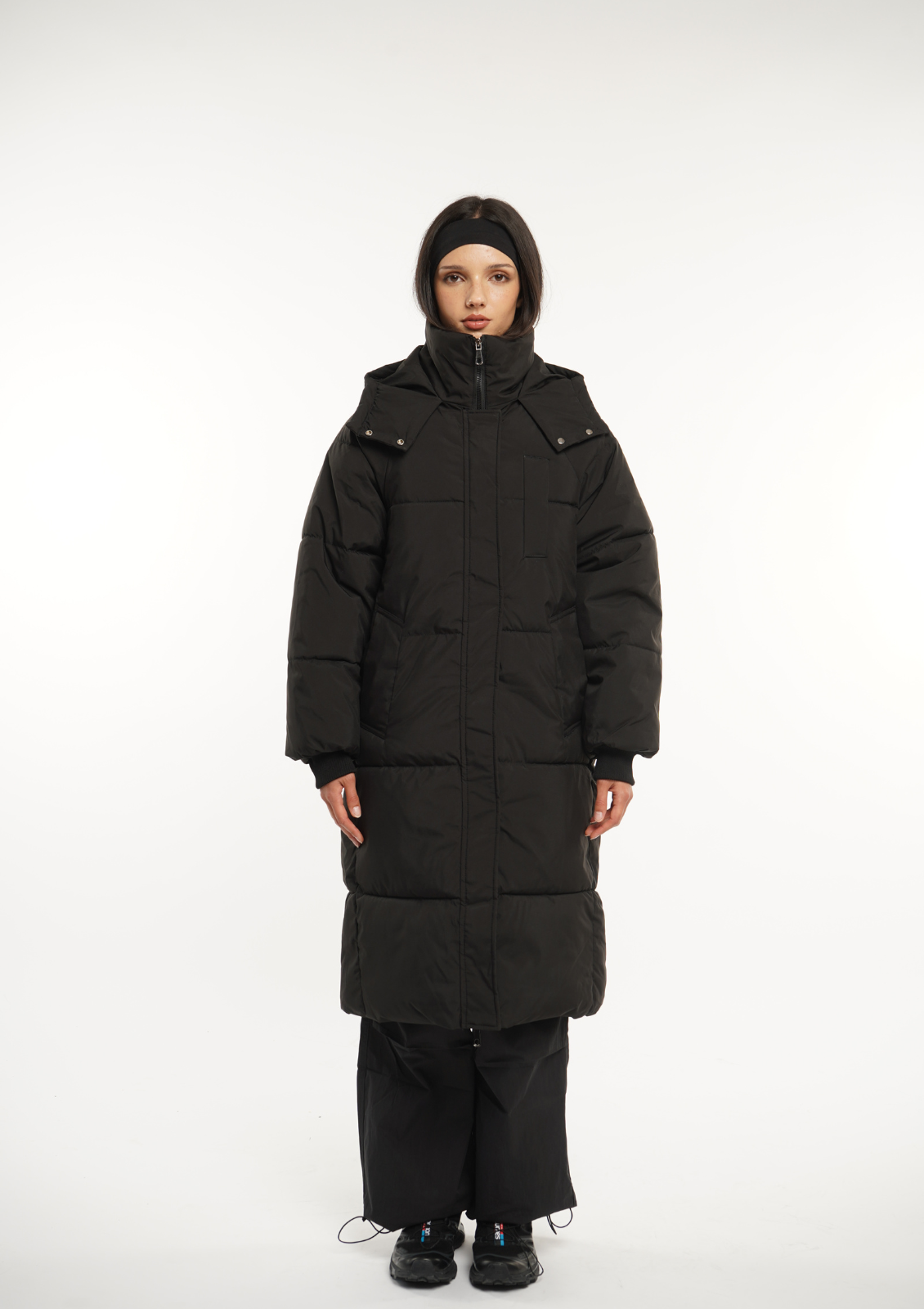 LUNA | GIACCA PUFFER LUNGA CON CAPPUCCIO