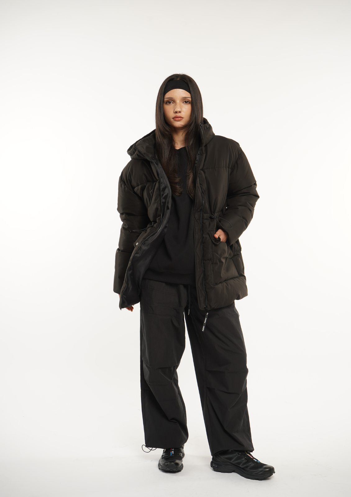 EVA | GIACCA PUFFER CON CAPPUCCIO IMPERMEABILE