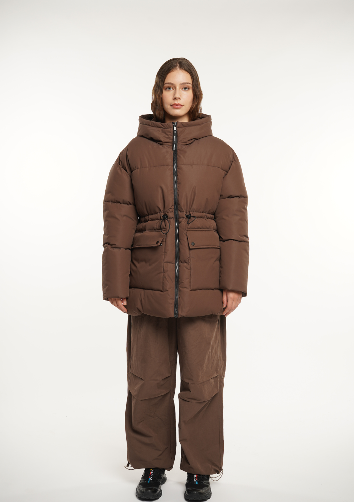 EVA | GIACCA PUFFER CON CAPPUCCIO IMPERMEABILE