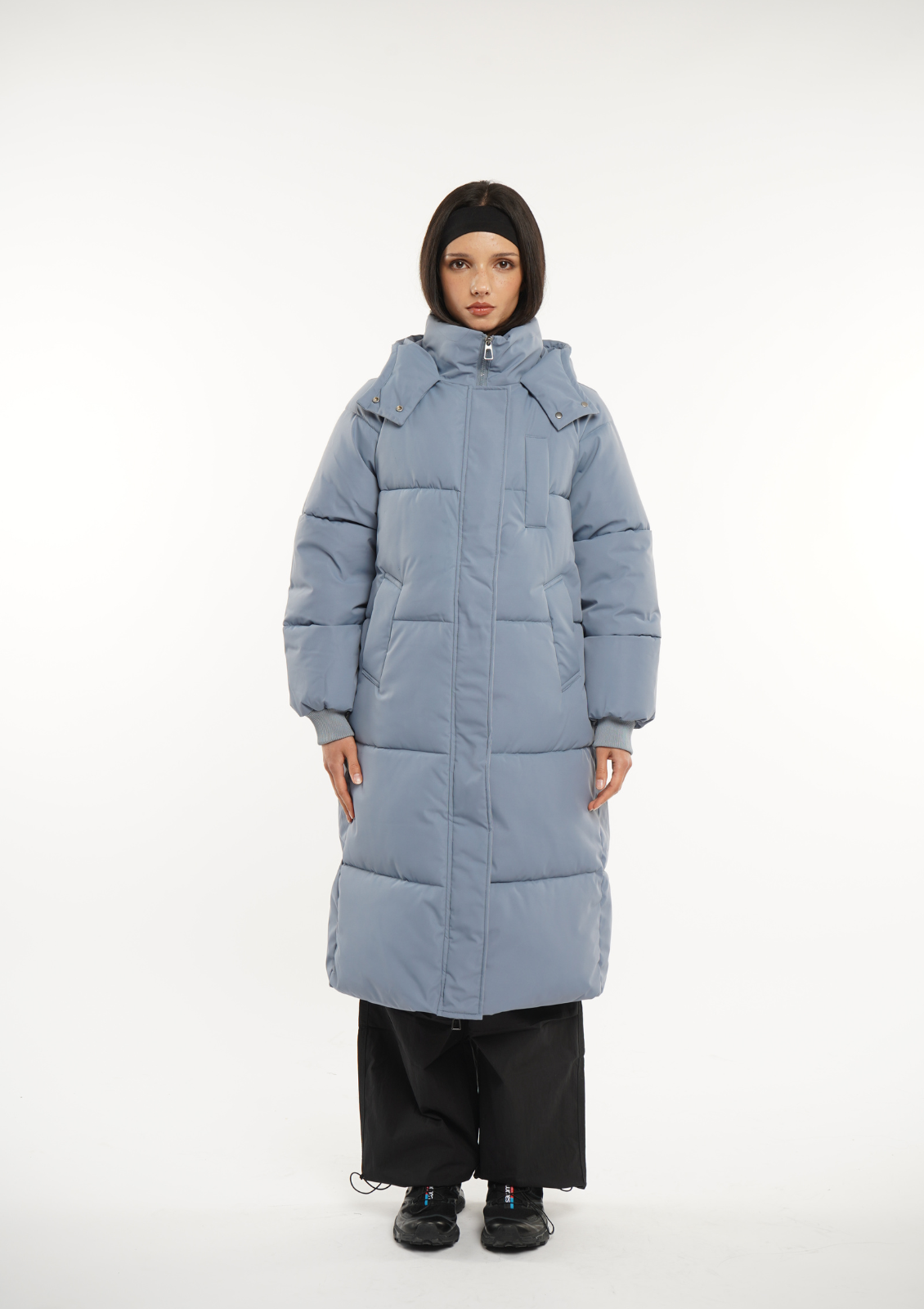 LUNA | GIACCA PUFFER LUNGA CON CAPPUCCIO
