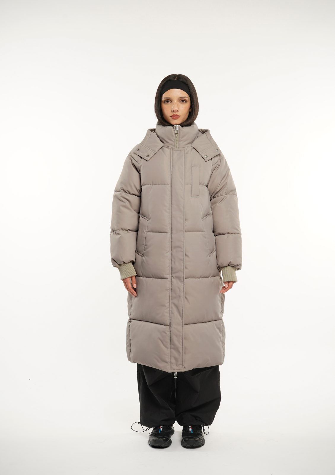 LUNA | GIACCA PUFFER LUNGA CON CAPPUCCIO