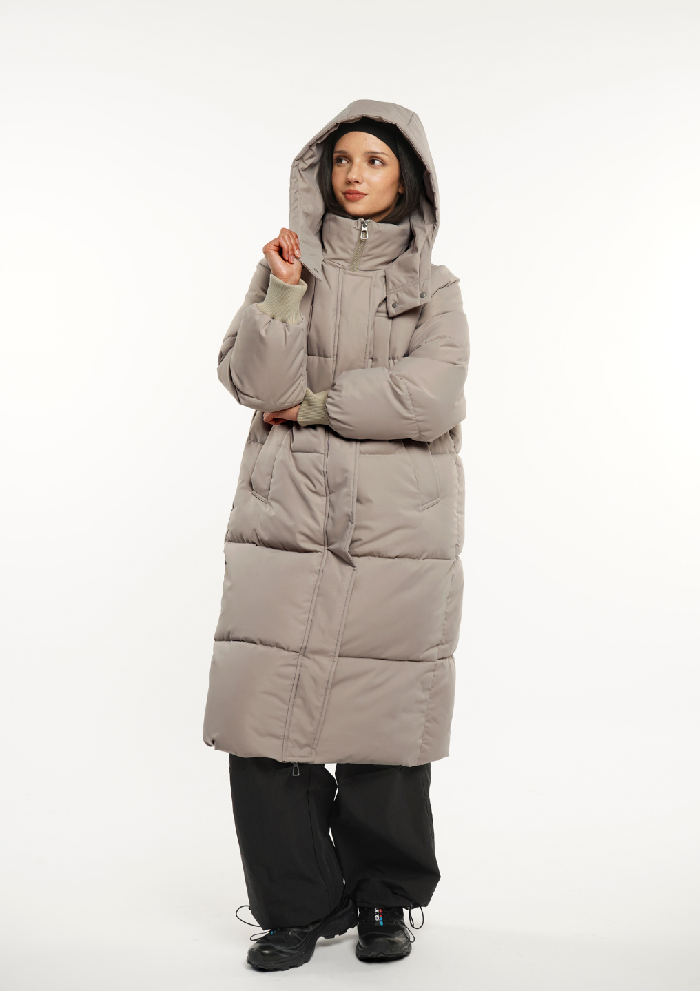 LUNA | GIACCA PUFFER LUNGA CON CAPPUCCIO