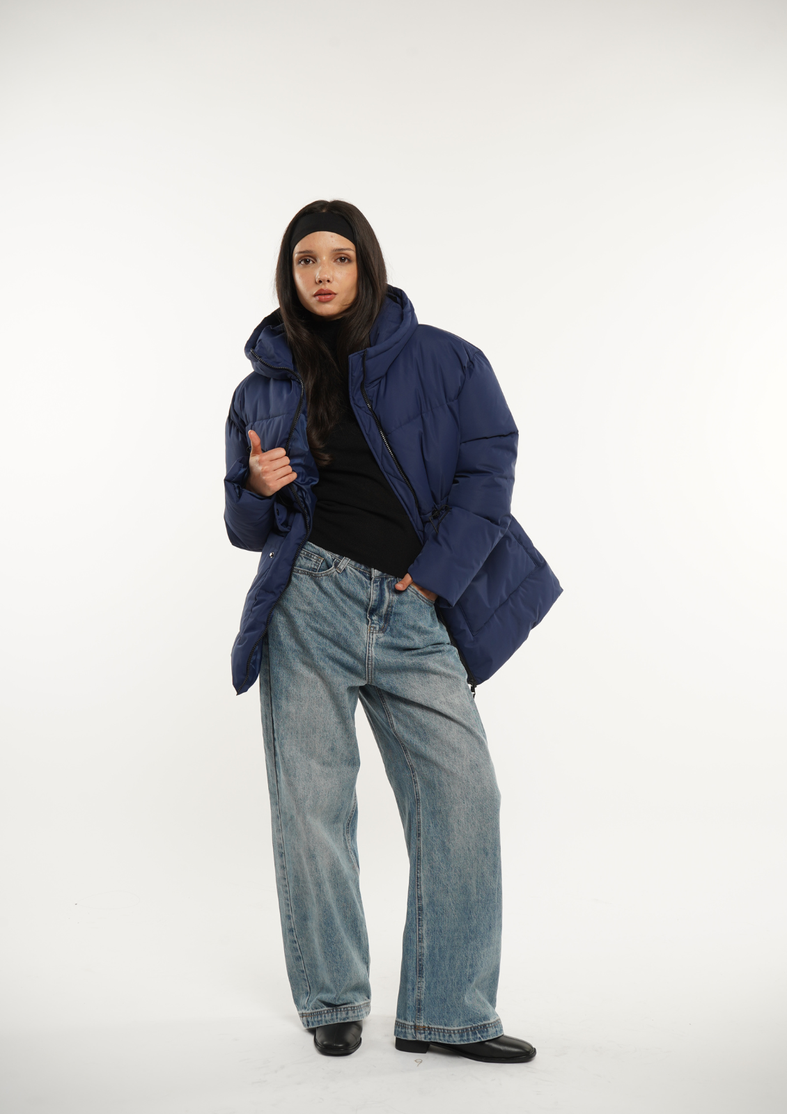 EVA | GIACCA PUFFER CON CAPPUCCIO IMPERMEABILE