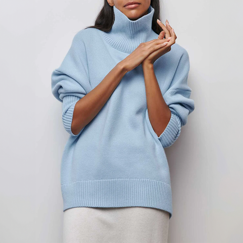 Amelia | Maglione elegante in maglia con collo alto