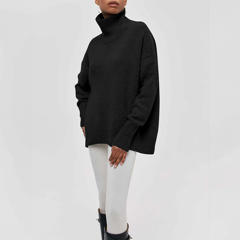 Amelia | Maglione elegante in maglia con collo alto