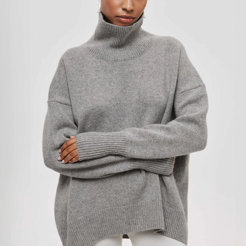 Amelia | Maglione elegante in maglia con collo alto