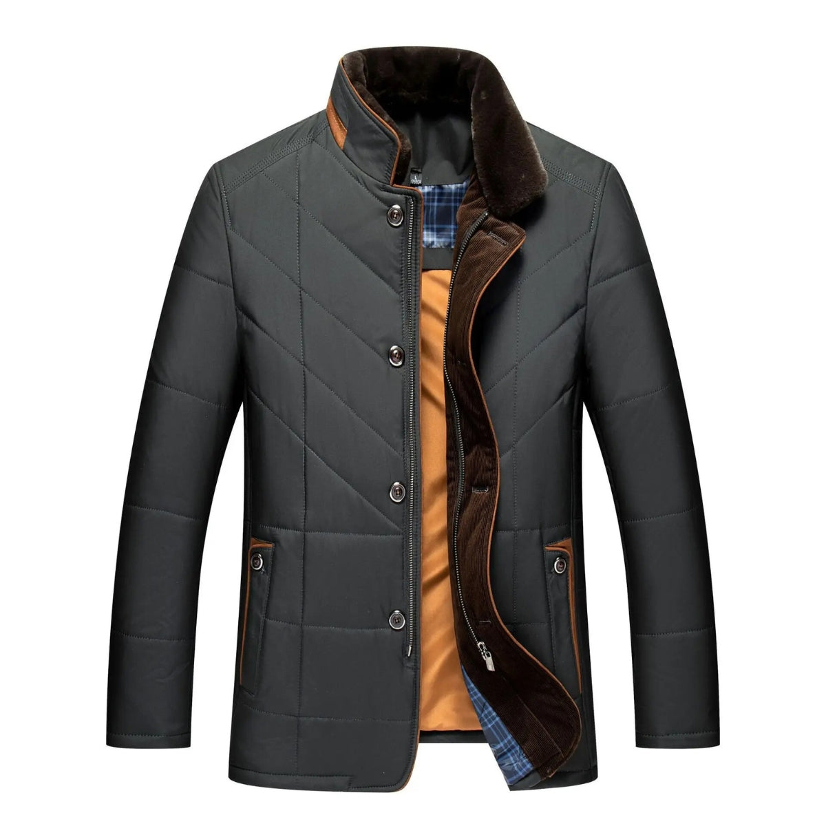 Alden | Giacca Invernale-Vest con Collo Alto
