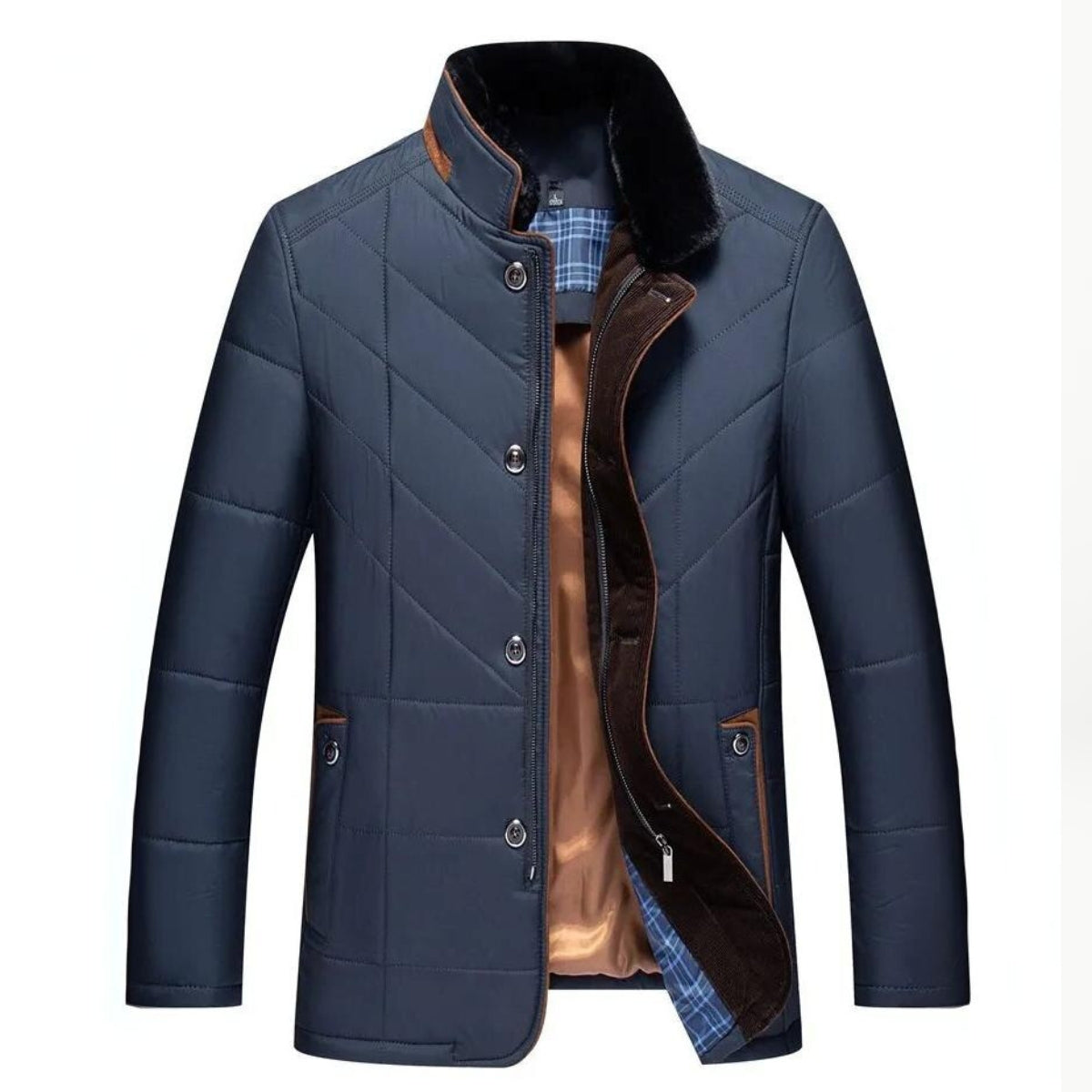 Alden | Giacca Invernale-Vest con Collo Alto
