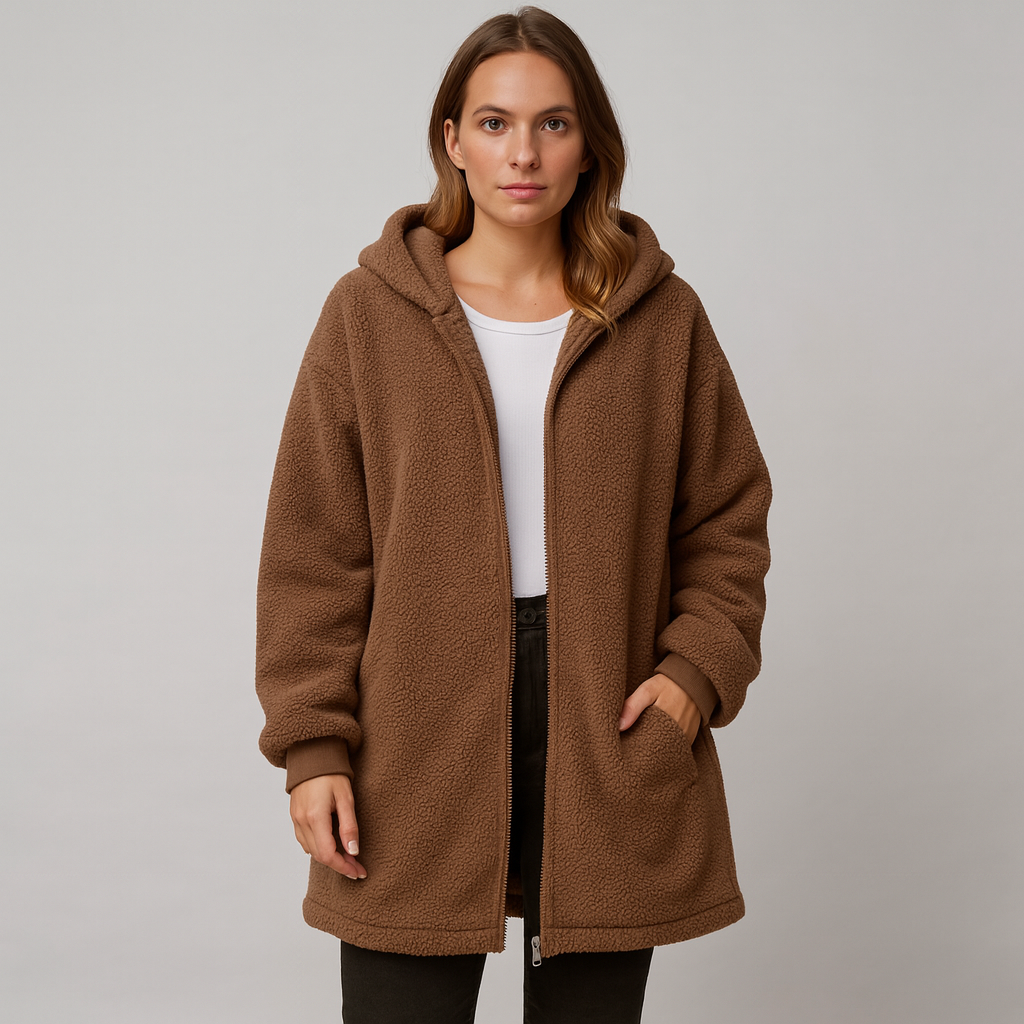 JANE - MANTEAU TEDDY CONFORTABLE
