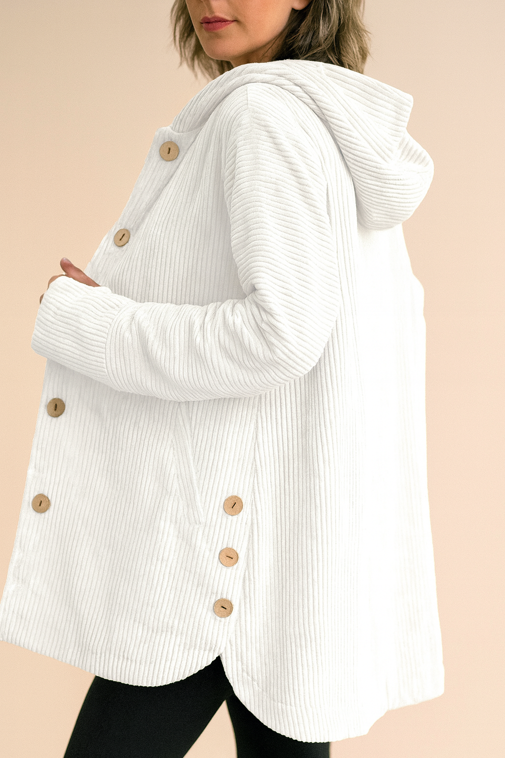 INDIE - GIACCA CON CAPPUCCIO IN CORDUROY