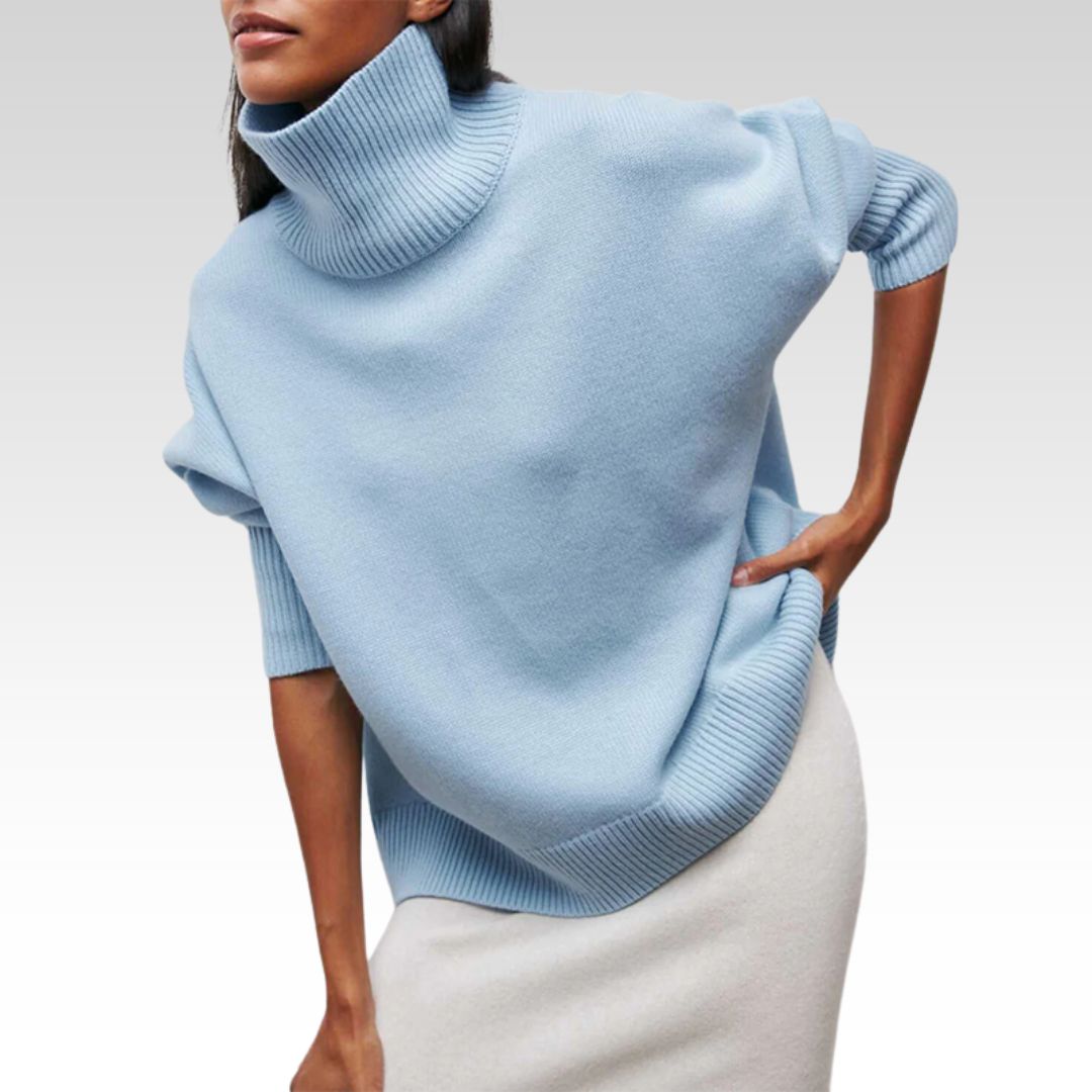 Amelia | Maglione elegante in maglia con collo alto