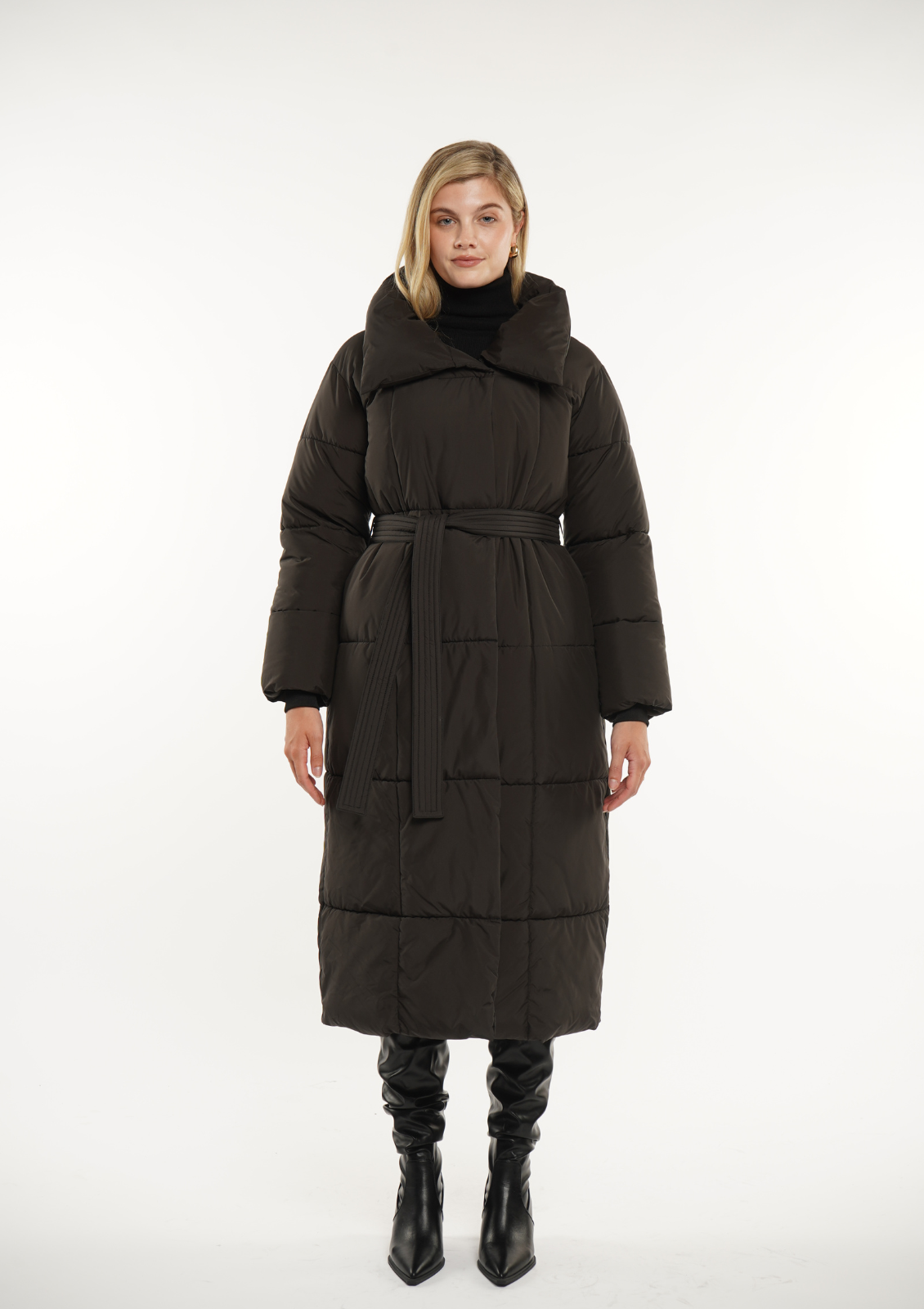 BLAIRE | GIACCA PUFFER CON BOTTONI A BULLET EXTRA LUNGA