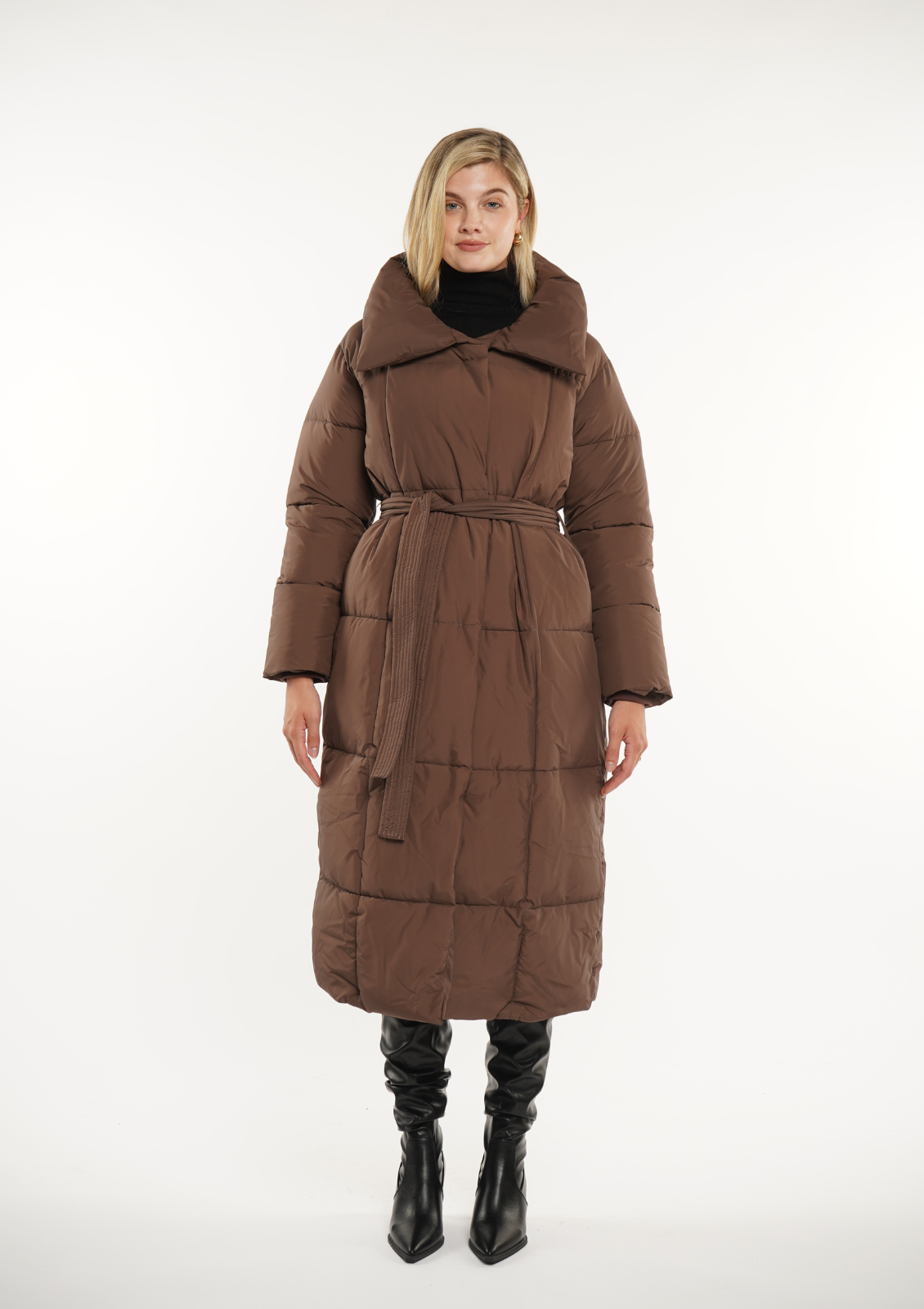 BLAIRE | GIACCA PUFFER CON BOTTONI A BULLET EXTRA LUNGA