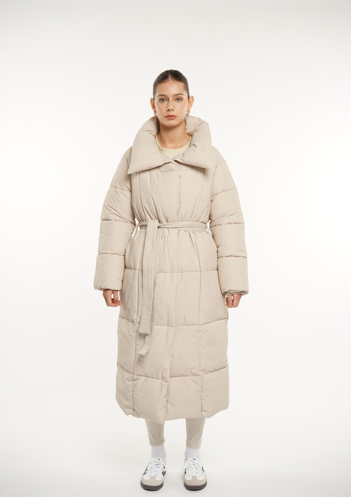 BLAIRE | GIACCA PUFFER CON BOTTONI A BULLET EXTRA LUNGA