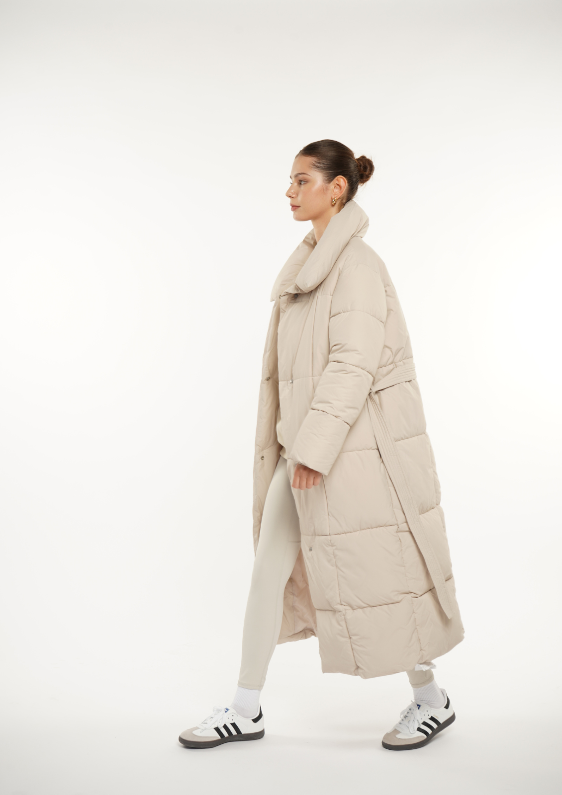 BLAIRE | GIACCA PUFFER CON BOTTONI A BULLET EXTRA LUNGA