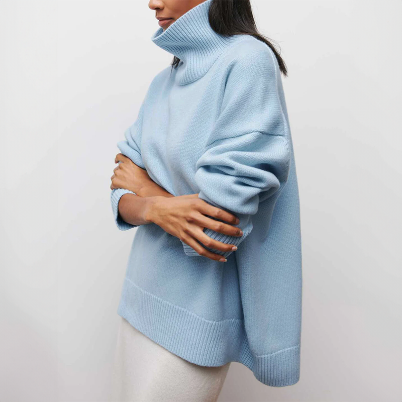 Amelia | Maglione elegante in maglia con collo alto